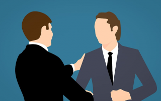 Manager meeting employee