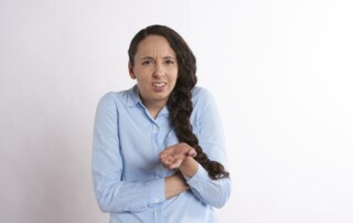 Angry woman in the workplace