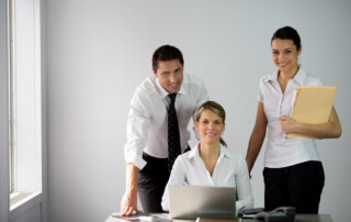 Healthy employees in the workplace