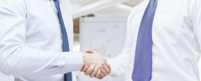 Employee and manager meeting