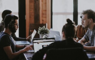 Open Workplace Table Filled With People