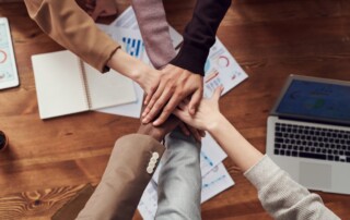 Team members in the workplace.