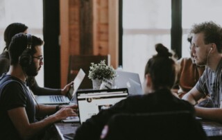 employees in an office