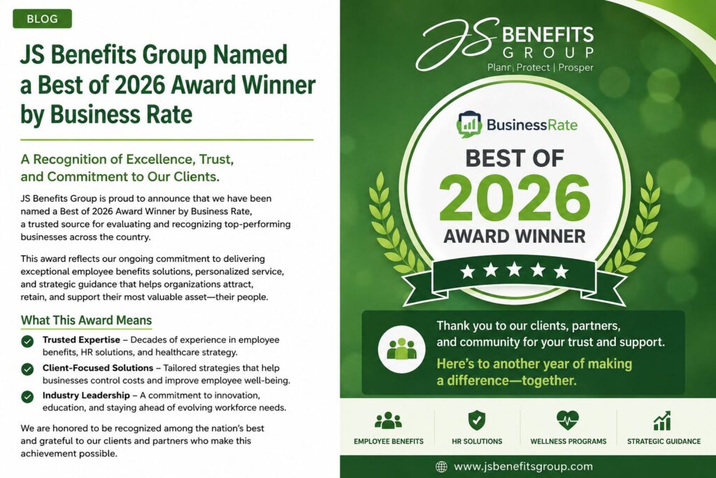 JS Benefits Group Named a Best of 2026 Award Winner by Business Rate
